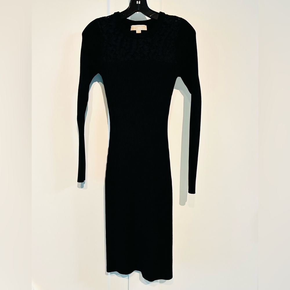 Michael Kors 🖤 XS Stunning Long Sleeve Little Black Dress
